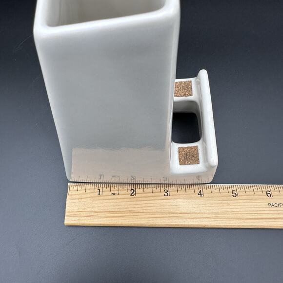 STAK Ceramic Phone Stand Vase Charger Holder Minimalist Modern Desk Organizer - Picture 13 of 15